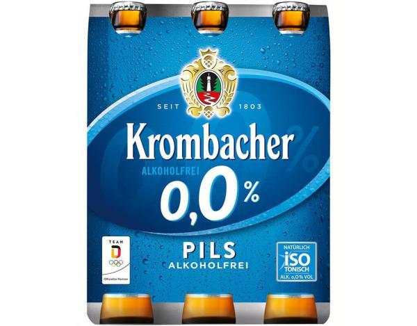 Krombacher 0,0% AF 6x0,33 l (Mehrweg)