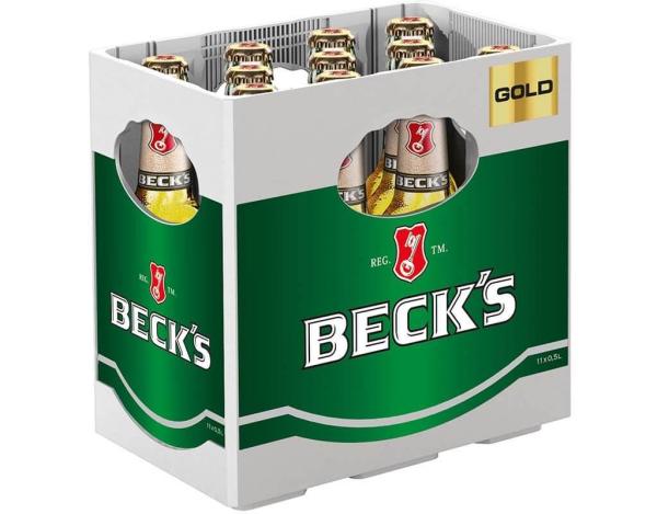Becks Gold 11x0,5 l (Mehrweg)