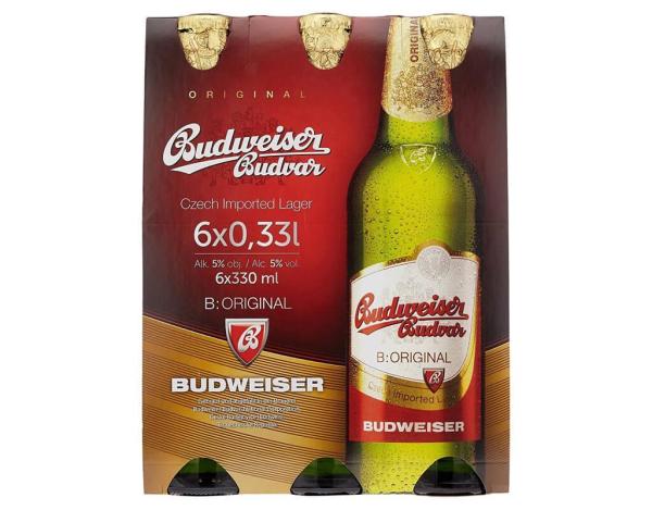 Budweiser Budvar 6x0,33 l (Mehrweg)