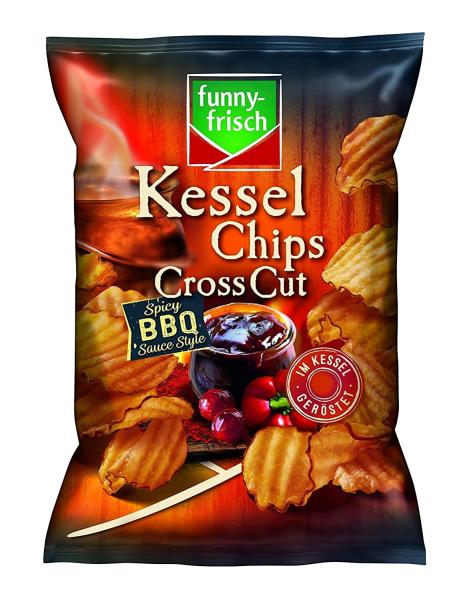 Funnyfrisch Kessel Chips Cross Cut BBQ 120g