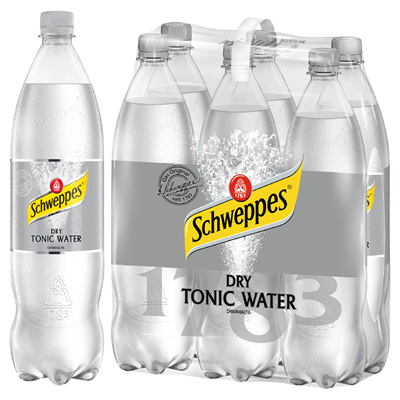Schweppes Dry Tonic Water 6x1,25 l (Einweg)