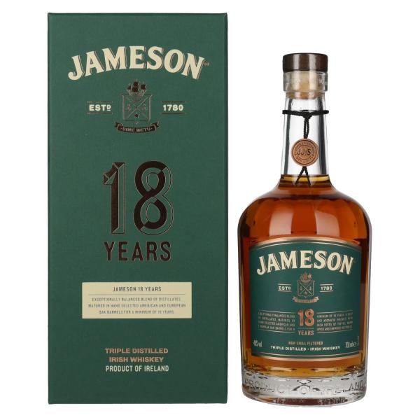Jameson 18 Years Old Triple Distilled Irish Whiskey 46% 0,7l