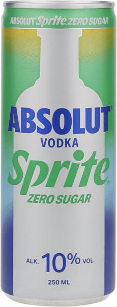 Absolut Sprite Zero 10% vol.0,25l Dose (Einweg), 3,99
