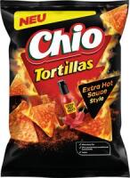 Chio Tortillas Chips  Extra Hot Sauce Style 110g