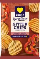 Edeka Gitterchips Grilled Paprika 125g