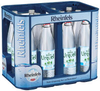 Rheinfels Urquell Bio Prickelnd 12x0,75 l (Mehrweg)